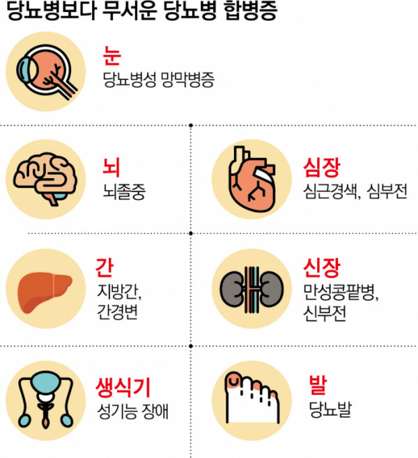 ‘심부전·실명·궤사’ 당뇨 합병증…몸속 혈관 타고 삶의질 파괴 – GC Natural USA